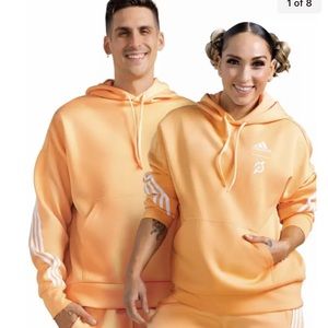 Peloton Adidas Orange Hooded Sweatshirt